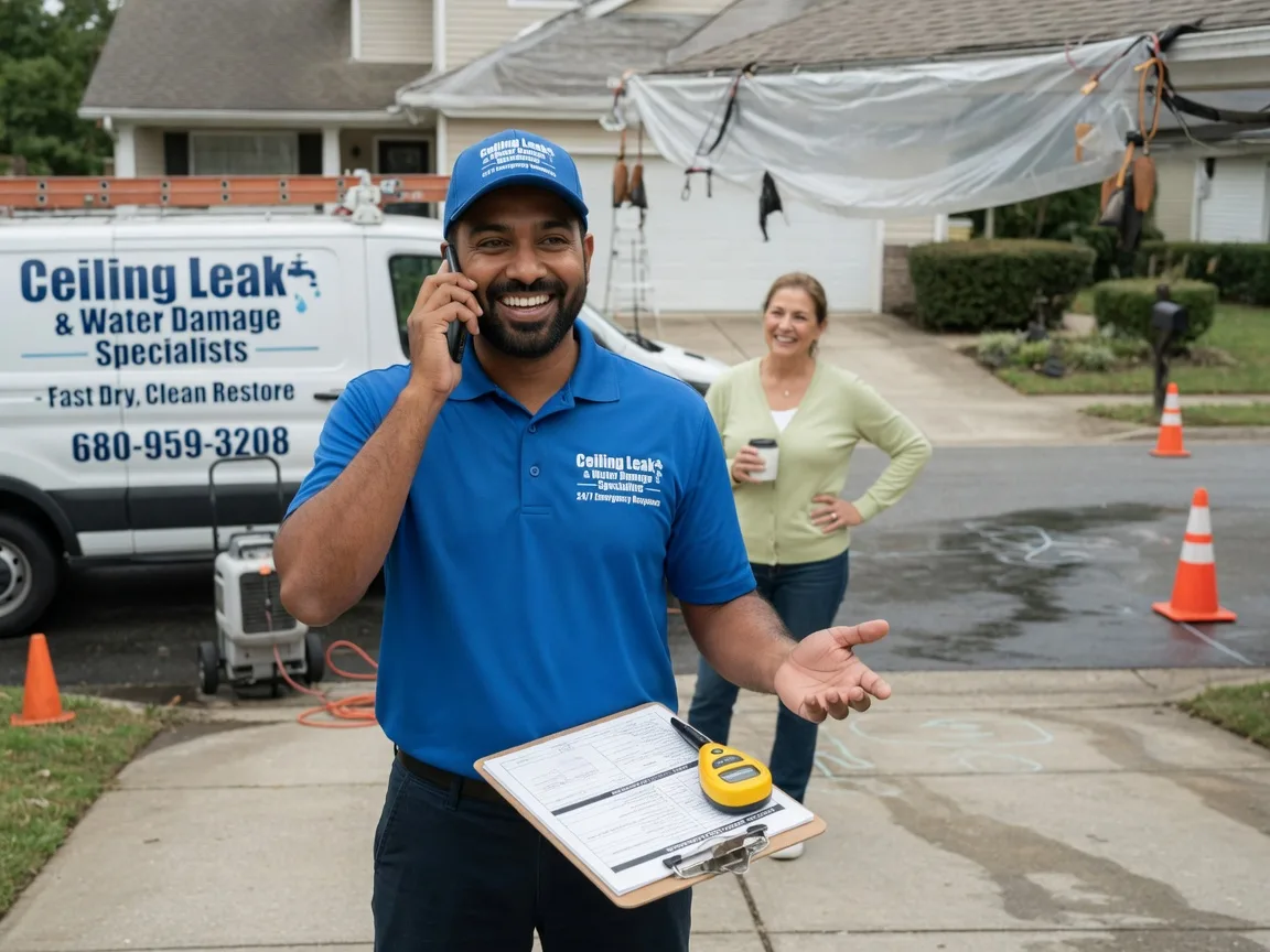Ceiling Leak Cleanup Waleska, GA FAQs